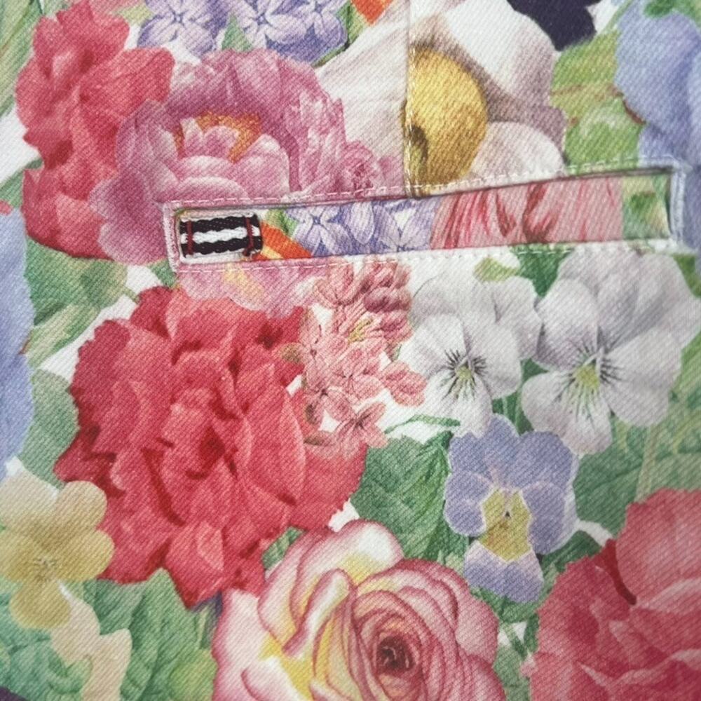 Alice + Olivia Jeans Women's Size 30 Dawn Floral Gorgeous Coin Pocket Crop NWT - Picture 3 of 11